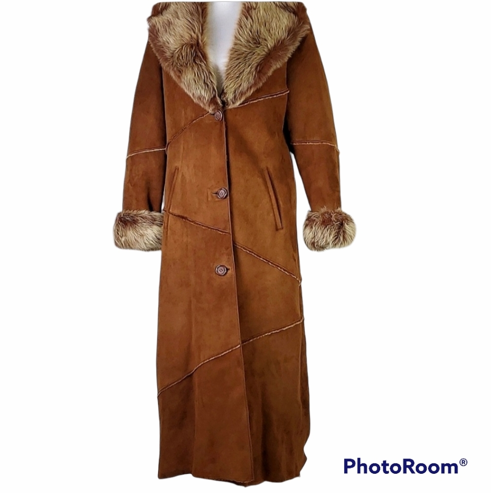 Rare Jean Guise Tanatar Lambskin Penny Lane Coat 6